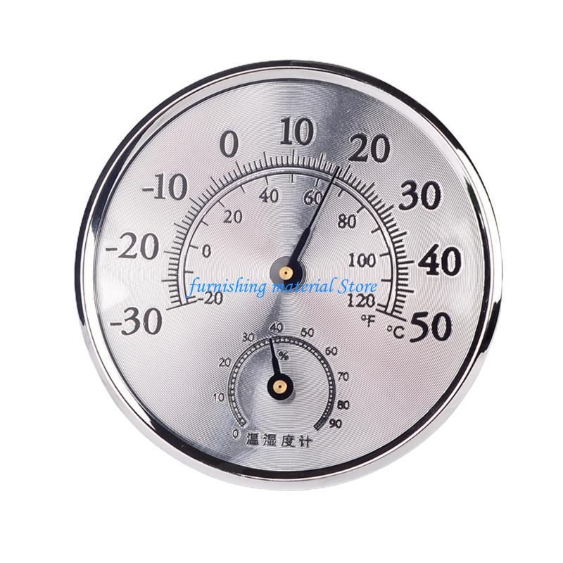 Y5GD Innen-Temperatur-Feuchtigkeits-Detektor Sensor-Messgerät Tisch-Analog-Thermometer Hygrometer Großes Display für Zuhause Büro