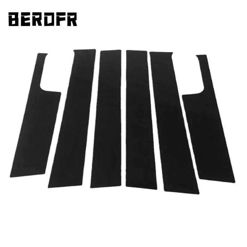 6PCS Polished Pillar Posts  For Jeep Compass 2007 2008 2009 2010 2011 2012 2013 2014 2015 Window Trim Cover