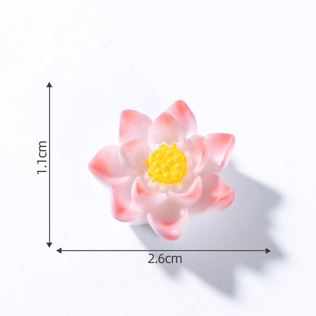 Simulation Floating Boat Lotus Flower Frog Mini Model Figurine Micro-landscape Fish Tank Bonsai Landscaping DIY Home Decor