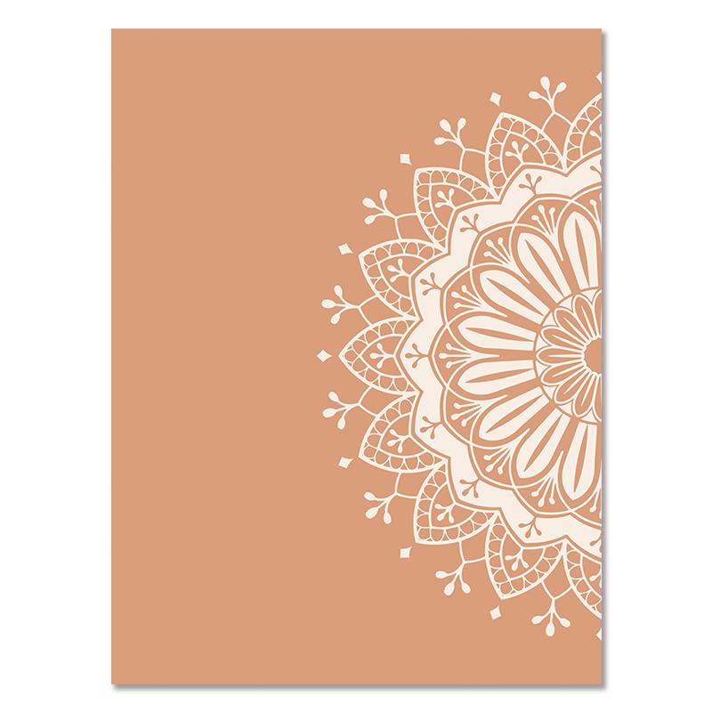 Мандала узор абстрактный холст плакат бохо дзен настенная художественная печать живопись декоративные картины современная гостиная домашний декор 21x30cm No Frame