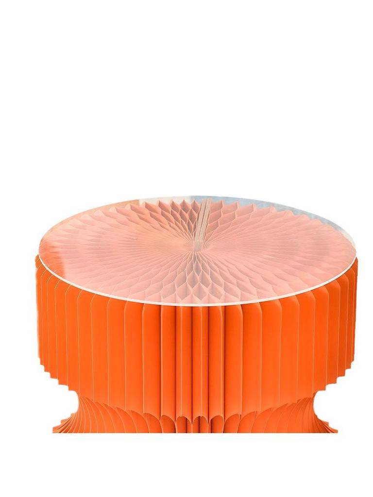 Qinyuan Xiaopin Transparent Acrylic Mat – Round, Thickened Plastic for Furniture (Non-Sellable Separately)