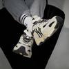 MLB Big Ball Chunky Faux Leather Thick Sole Shock Absorbing Height Increasing Low Top Dad Shoes Unisex Sneaker Black 3ASHC3S1N-50BKS
