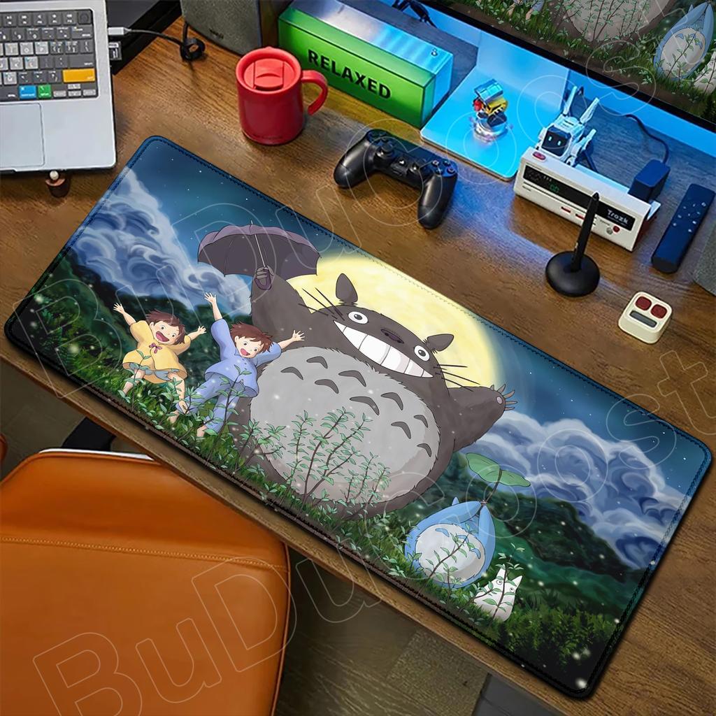 Mouse Pad Office Laptop HD Printing Kawaii Mousepad PC Japan Anime T-totoros Extended Table Mats Gaming Accessories Keyboard Pad