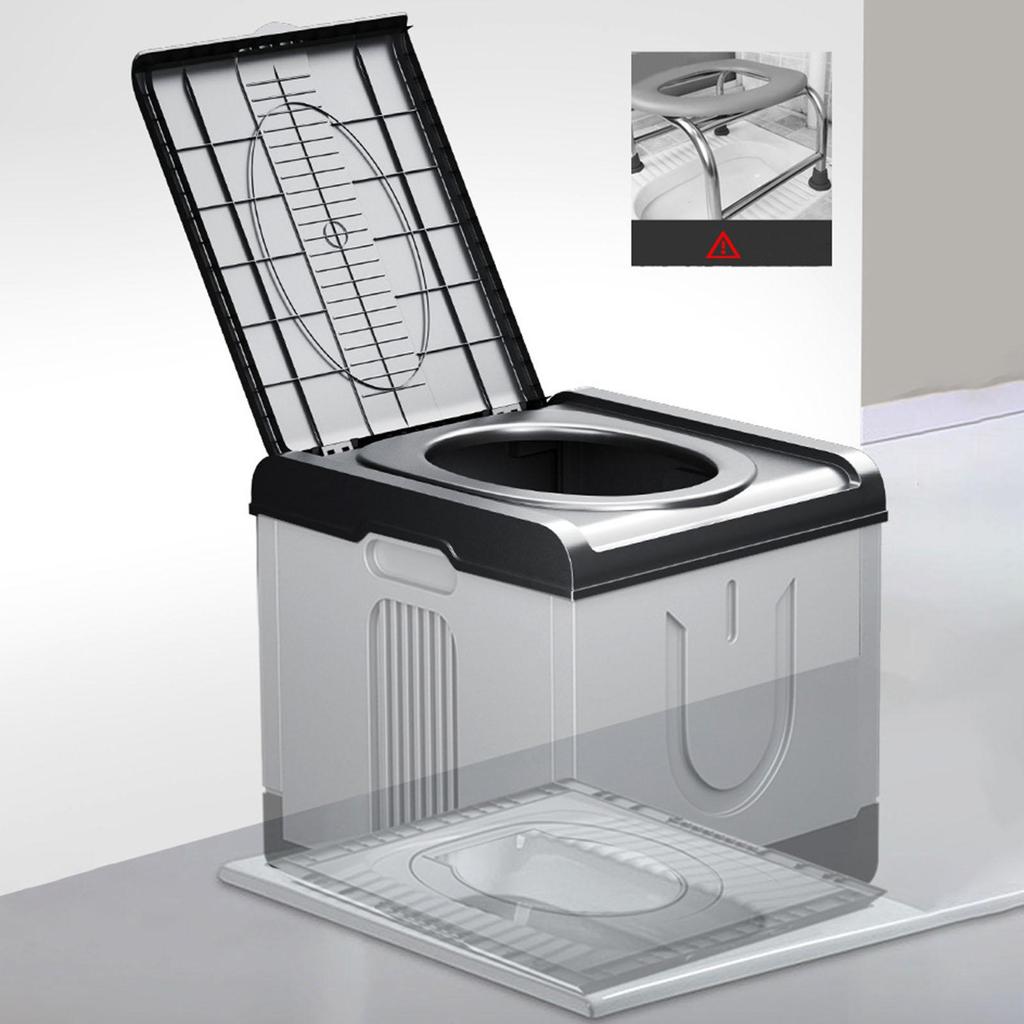 Folding Camping Toilet for Kids, Portable with Lid, Sturdy And Multi-Purpose Outdoor Travel