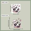 Cartoon Painted Panda Flower Butterfly Bathroom Toilet and Home Decoration Stickers
