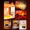 Fireplace Electric Heater Warm Blower Fan Desktop Efficient Space Heaters 3D LED Flame Heating Stove Radiator for Living Bedroom