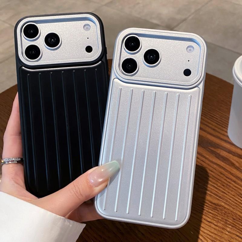 Minimalistický Business Zavazadlový Pruhovaný Kryt na Telefon 3 v 1 Nárazuvzdorný Kryt Proti Pádu pro Pro Iphone 17 16 1 14 13 Pro Max Odolný Design