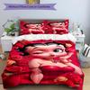 3pcs Duvet Cover Set (1*Duvet Cover + 2*Pillowcase, Without Core),Betty Boop Print Bedding Set, Bedroom Decor, All‑Season, Birthday Gift