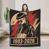 Oliver Tree Retro Art Design Throw Blanket Cozy Funny Blanket  For Living Room Camping Flannel Bedspread Bed Cover