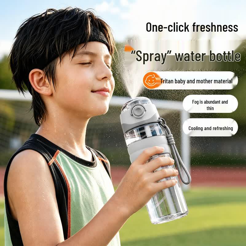 Children s School Sport Spray Water Bottle