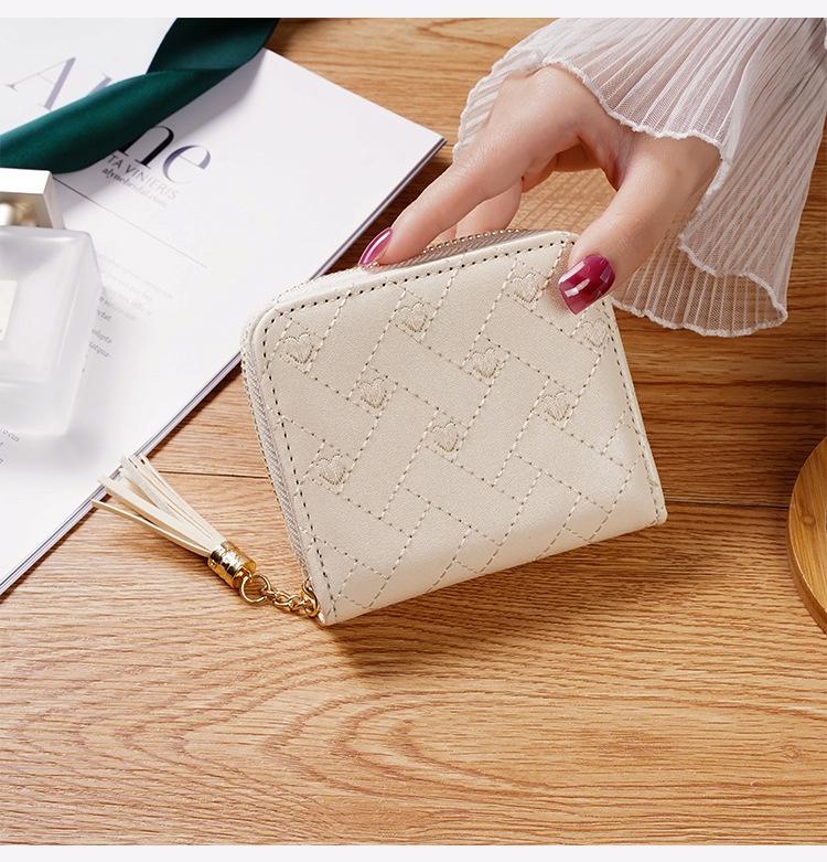 2023 Korean Version Mini Wallet Cute Embroidered Coin Purse For Students