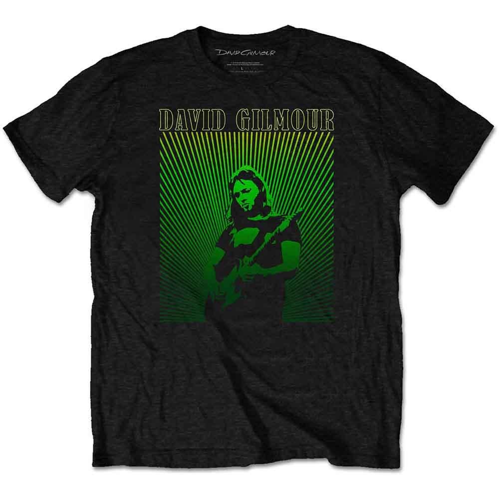 David Gilmour Rays Gradient T-Shirt Black New Unisex T-Shirt S