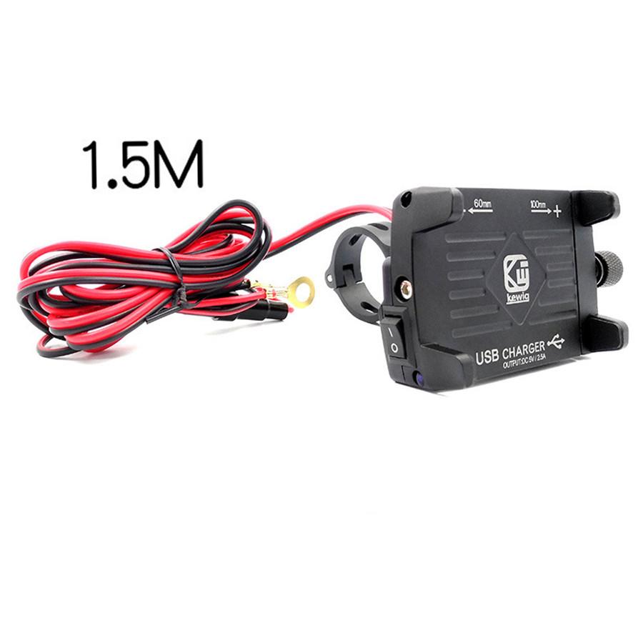 Vysoce kvalitní CNC držák pro GPS navigaci na motocykl s USB nabíječkou pro BMW F800GS F650GS F700GS R1150 R1200GS R1200RT