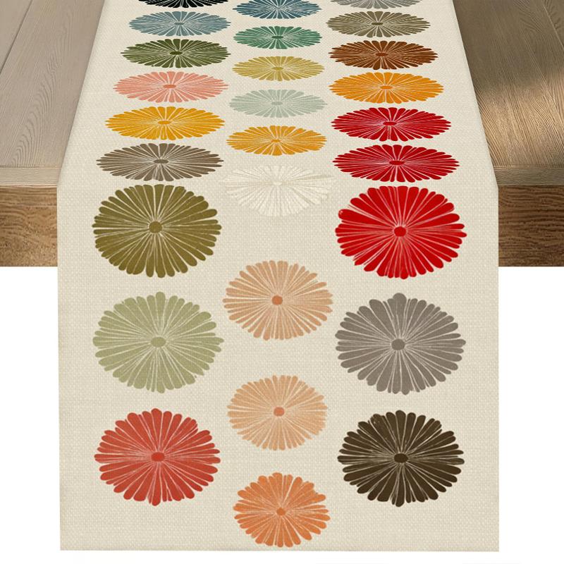 Modern Minimalist Blue - Gray Hexagonal Geometric Table Runner Women s clothing 40x140cm