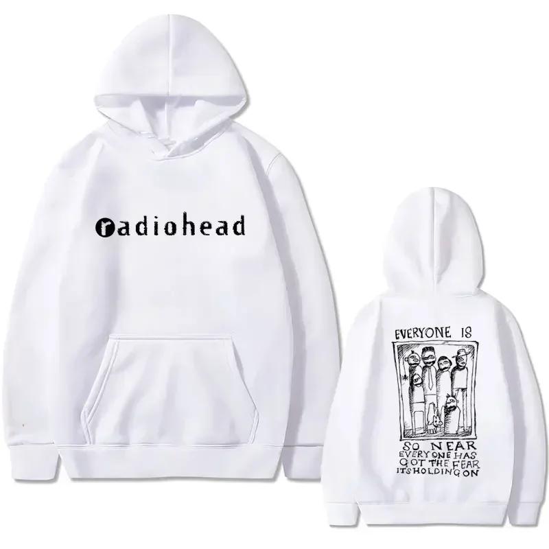 Autumn Winter British Rock Radiohead Printed Hoodie Men's and Women's Fashion Retro Hoodie Gothic Hoodie