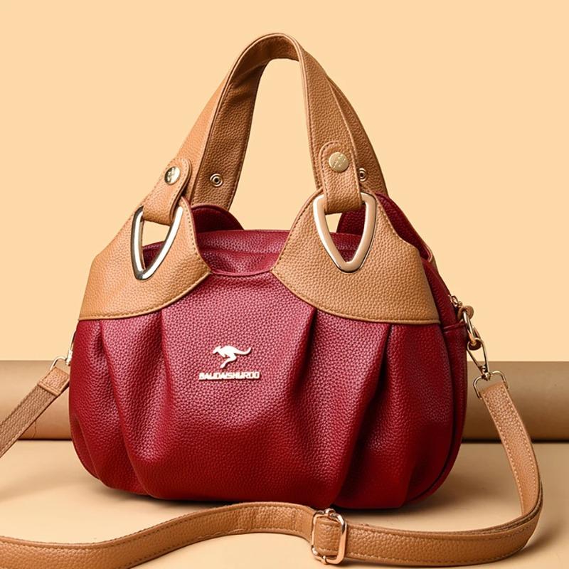 Wysokiej jakości minimalistyczna torba typu tote dla kobiet, modna torba na ramię, torba tote w kontrastowych kolorach, odpowiednia do codziennego użytku, na zakupy, do pracy.