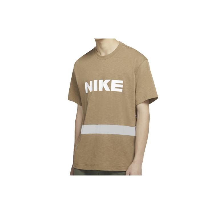 Nike Round Neck Casual Short Sleeve Brown Men s DB3605-303 XXL