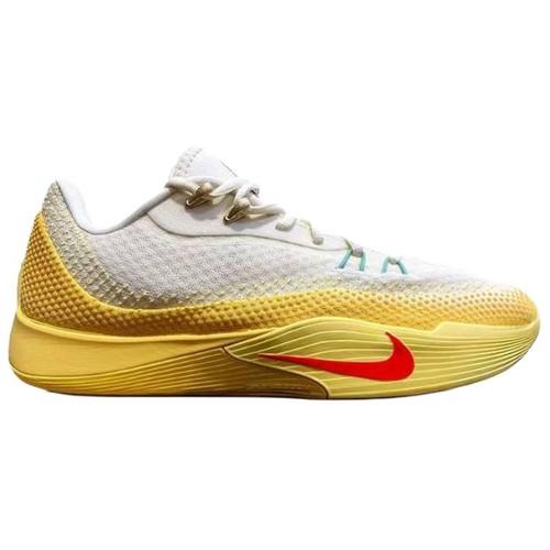 Nike S.T. Flare Basketball Shoes Men's White Yellow - IM6681-067