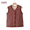 YUZHAOLIN Women's Mid-Aged & Elderly Thickened Velvet-Lined Cotton Vest