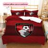 Set Copripiumino Trapuntato con Motivo AFC Bournemouth Decorazione per la Casa Regalo (1 * copripiumino + 2 * federe senza imbottitura)