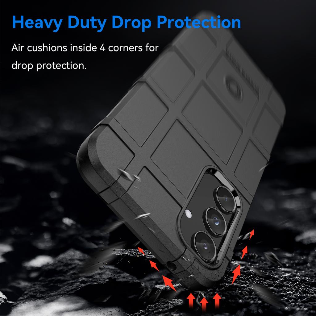 For Samsung Galaxy A55 5G Case Anti-Scratch Square Grid TPU Shell Phone Cover