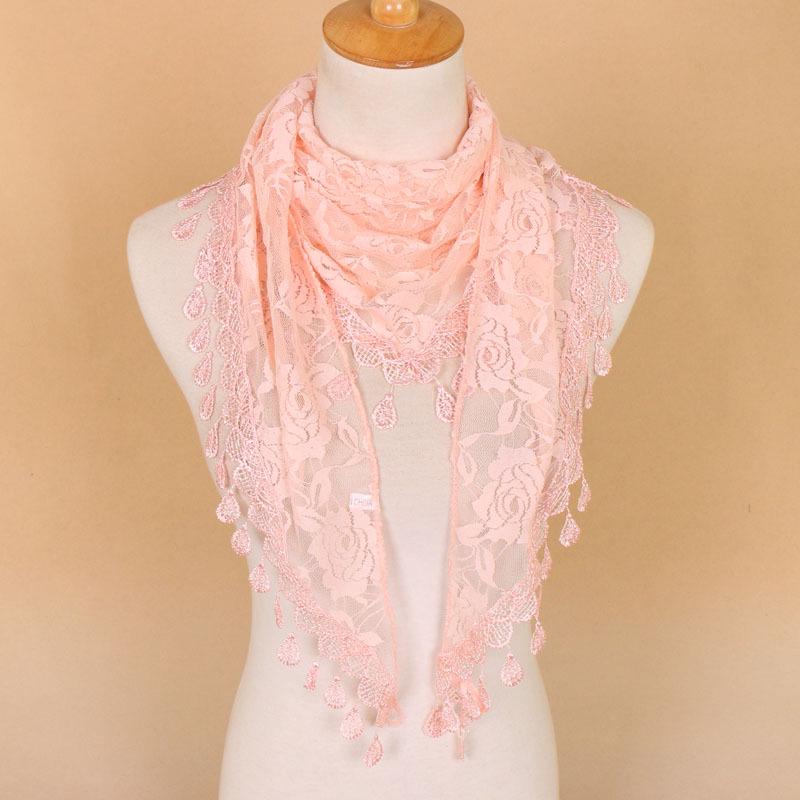Embroidered Triangle Scarf For Church Shawl Catholic Church Prayer Shawl Sheer Floral Spanish Mantilla Lace Veil Wedding Cape