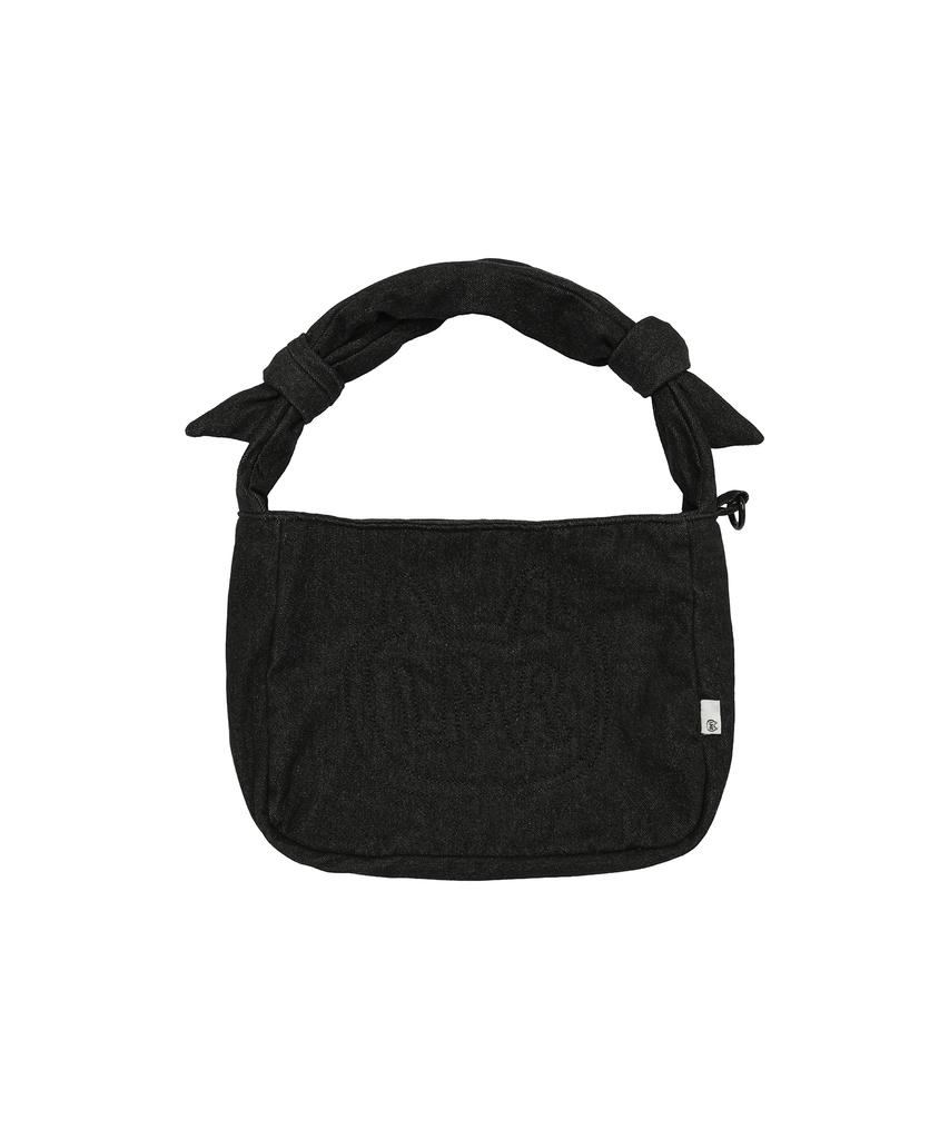 Lmr Stitch Point Denim Padded Crossbody Bag Navy