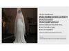 V311 White Lace Bridal Veil: Single-Layer, High-End Influencer Photo Prop