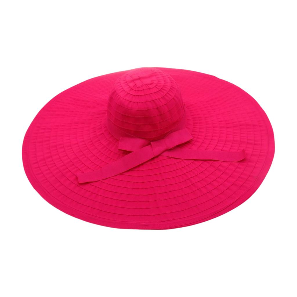 Vacation Foldable Hat, Oversized Brim, Sunshade, Sunscreen Hat, Simple Solid Color, Big Lotus Leaf Is A Hat.