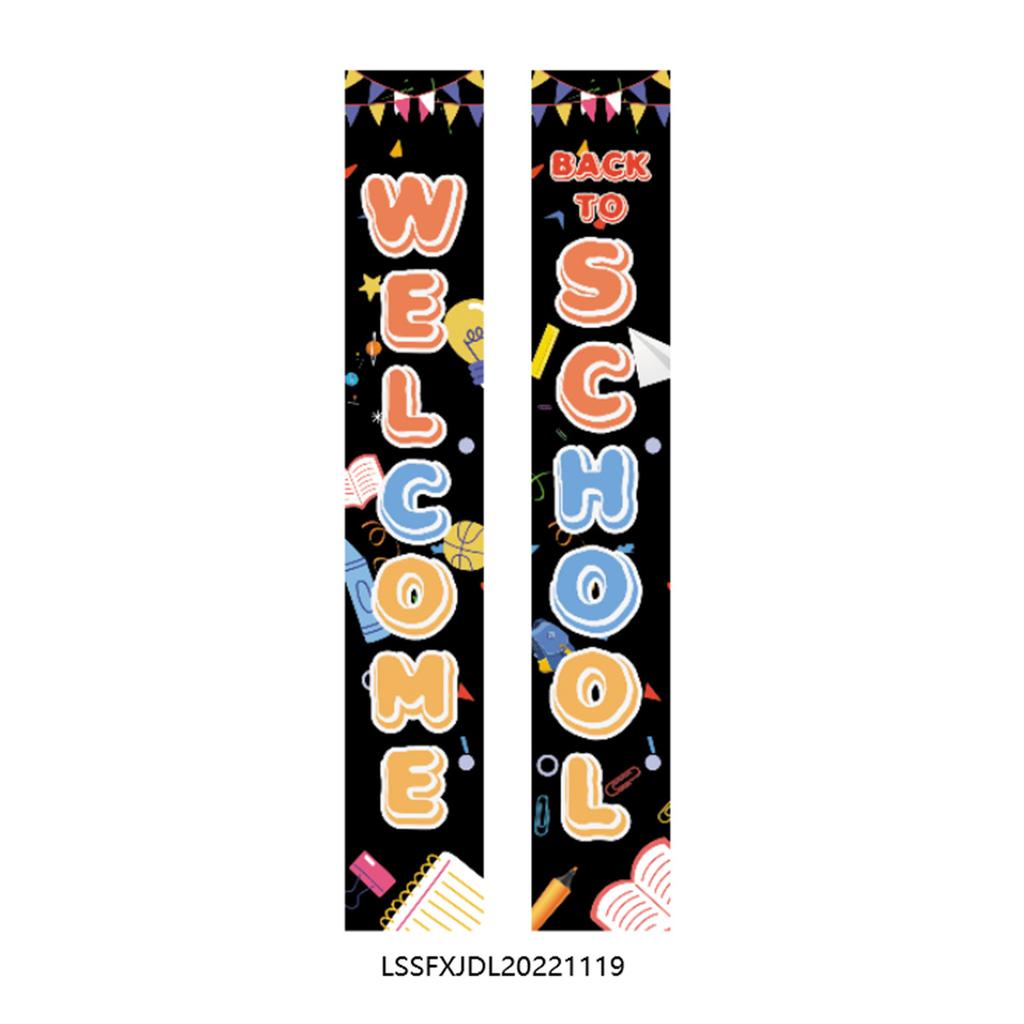 180X30 Opening School Classroom Door Atmosphere Decoration Polyester Cloth Couplet Flag Customization