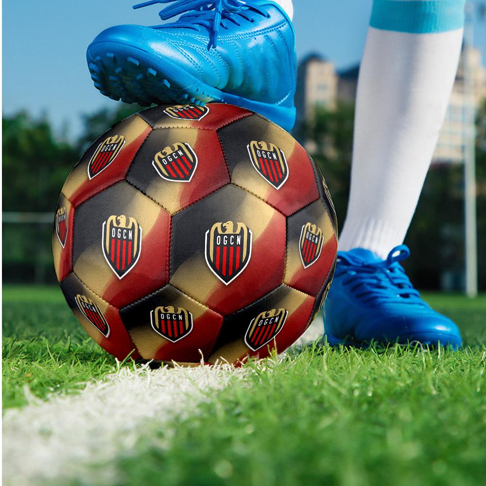 Pallone da Calcio OGC Nice FC Taglia 5 Standard Durevole per Allenamento e Partita Sport all'Aperto per Adulti