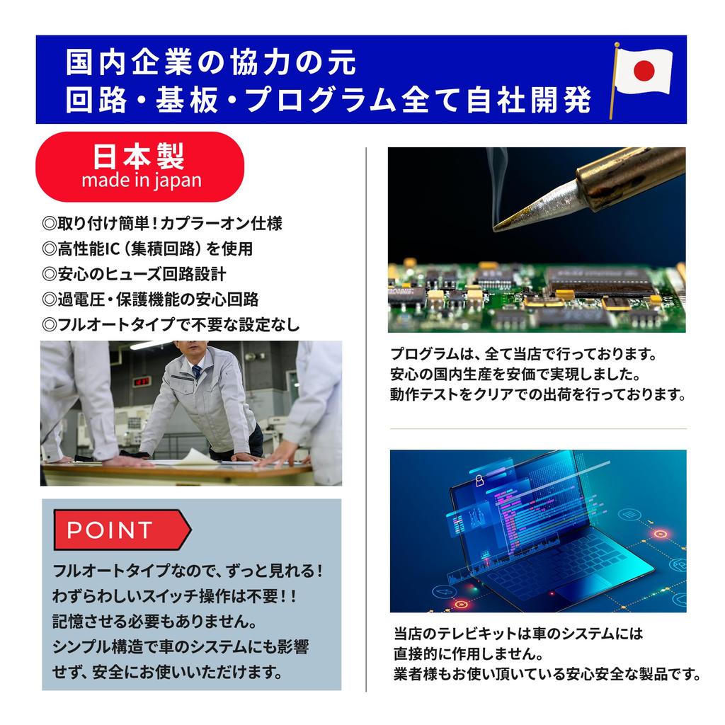 [Made in Japan] TV Kit for Daihatsu Genuine Navigation TV