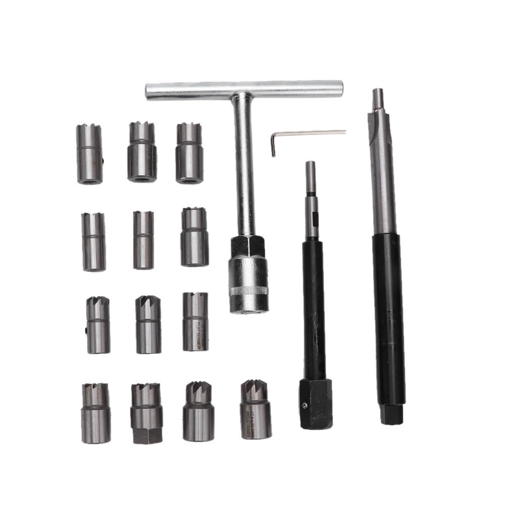 17-teiliges Dieselinjektor-Sitzfräser-Fräser-Set Universelles Auto-Werkzeugset