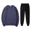 Unisex Autumn/Winter Fleece Sweatshirt & Sweatpants Set: Casual, Loose Fit
