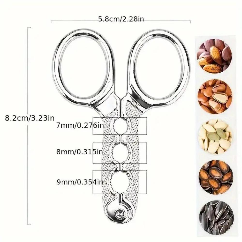 1PC Alloy Multifunkční kousání melounových semínek Domácí potřeby Kleště na melounová semínka Ostřelovací zařízení Artefakt Nůžky z líné borovice Nůžky Ostřelování