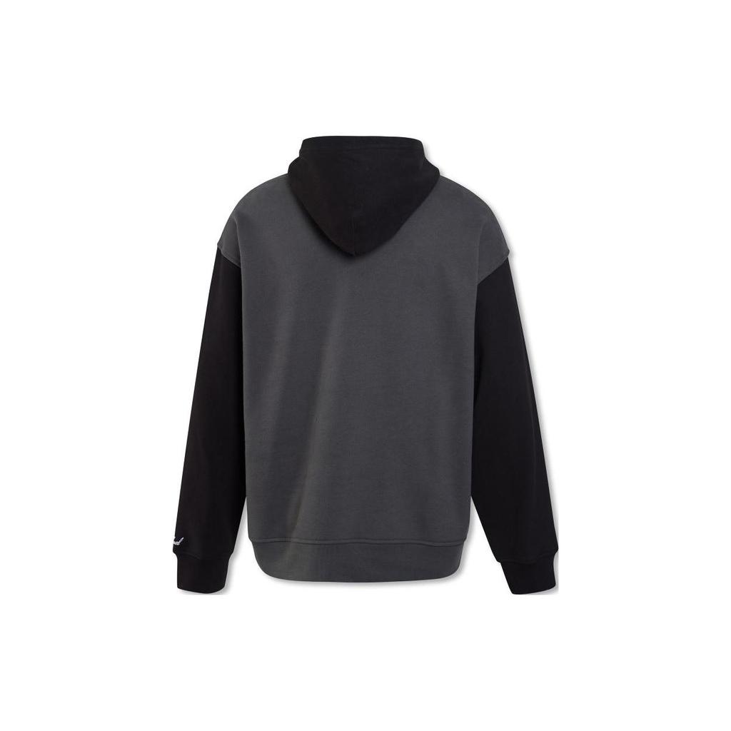 Levis Color Block Hooded Embroidered Sweatshirt Men Tops Gray 38479-0183