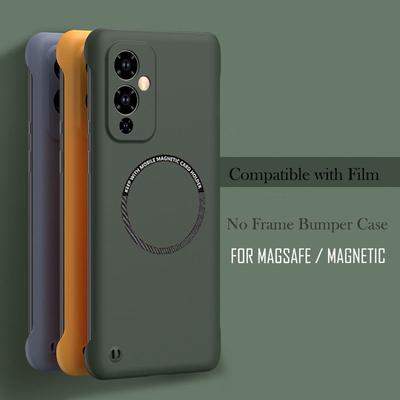 Ultracienkie etui do bezramkowego XIAOMI 14 13 13T 12 12T 11 Lite 10 9 10T 11T Poco F3 F4 F5 Pro Magnetyczne bezprzewodowe ładowanie Twarde etui na PC