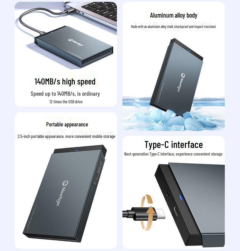 500g High-Speed 1TB External Mechanical Storage for Mobile Phones & Computers