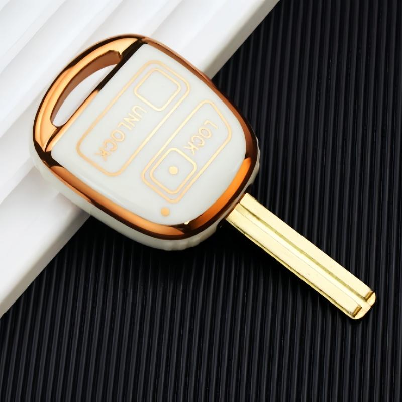2/3 tlačítka TPU kryt pouzdra na klíče od auta pro Toyota FJ Cruiser Land 2008-2014 Yaris Echo pro Lexus ES GS LS IS RX SC LX RX400h