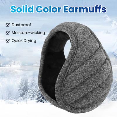 Earmuffs Faux Rabbit Fur Soft Warm Winter Ear Muffs Foldable Earflap Design Thick Lining Windproof Cold Weather Protection Earmuffs