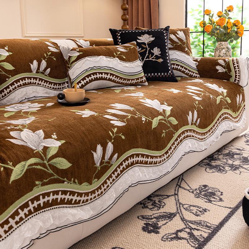 

Французская подушка для дивана нестандартной формы, легкая роскошь, высококачественная фиксированная нескользящая подушка сиденья, универсальная для всех сезонов, чехол-накидка на диван прямой ряд 70*70cm