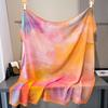 Summer silk scarf women's new square scarf light silk yarn thin breathable headscarf cover sunshade sunscreen scarf