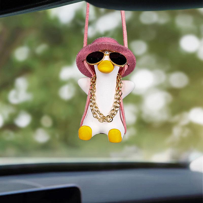 Creative Swinging Duck Car Ornament for Interior Decoration