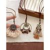 Bohemia Style Butterfly Long Tassel Necklace Fancy Light Luxury Minority Sweater Chain Vintage Necklace Ornament