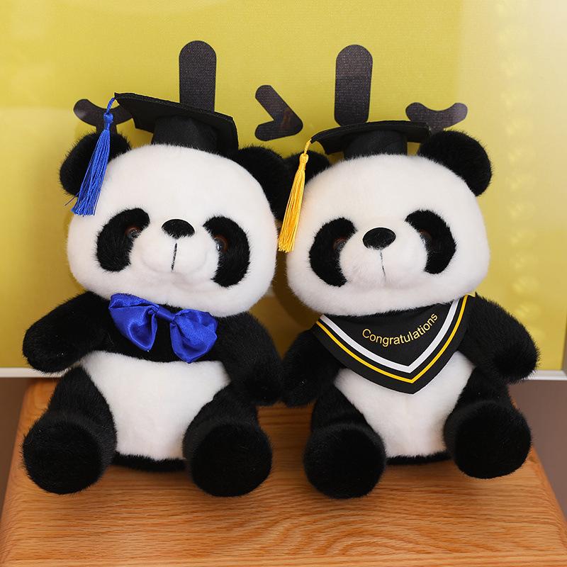 Dr. Creative Panda Doll Plush Toy Giant Panda Doll Graduation Season Gift Ragdoll