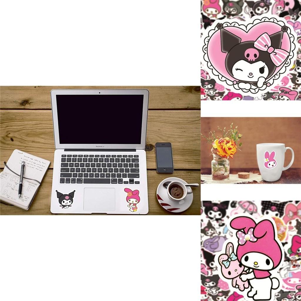 50 Stuks Schattige Kuromi Stickers Collectie Waterdichte PVC Decals Voor DIY Decor Avonturen
