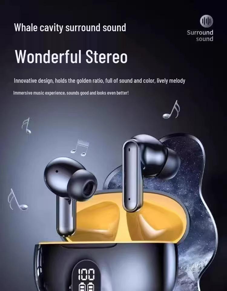 Smart Wireless Noise-Cancelling Bluetooth Earphones 2025 with In-Ear Display and Long Battery Life