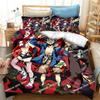 Anime Tengen Toppa Gurren Lagann Kamina Printed Bed Set Duvet Cover Pillowcase Bedding Set Bed Linen Sheet Quilt Cover Full Size