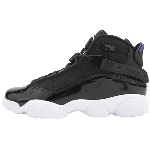 (GS) Air Jordan 6 Rings  Black Blue  Kids  323419-016 EU 35.5