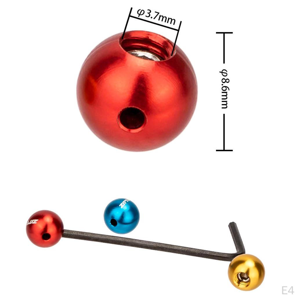 4 Cable End Set Aluminum Alloy Multi- Tips Outer Er Ball Hat s for Cycling Accessory